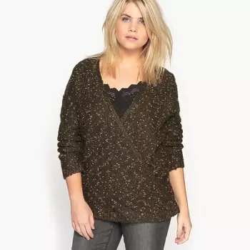 Пуловер с V-образным вырезом