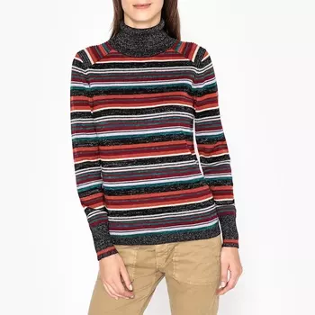 Пуловер с воротником с отворотом из тонкого трикотажа MARCO