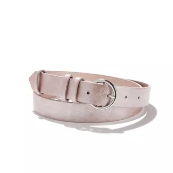 Ремень с круглой пряжкой