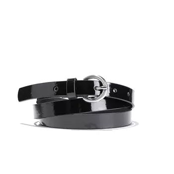 Ремень тонкий лакированный