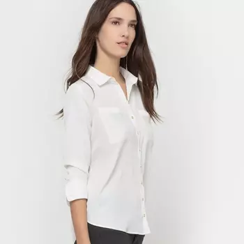 Рубашка Creme в мелкий золотистый горошек