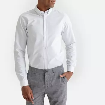 Рубашка классического покроя из ткани оксфорд