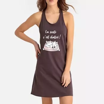 Рубашка ночная, длинный топ, 100% хлопок