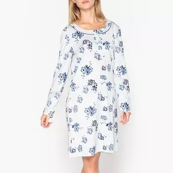 Рубашка ночная из хлопка с принтом