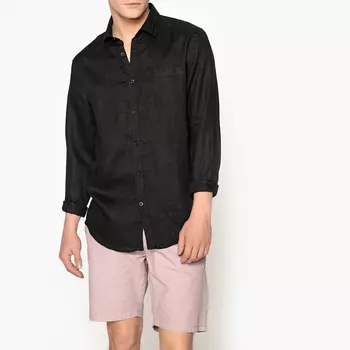 Рубашка прямого покроя из льна CLEMENT