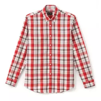 Рубашка прямого покроя в клетку 100% хлопок