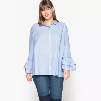 Рубашка расклешенная в полоску