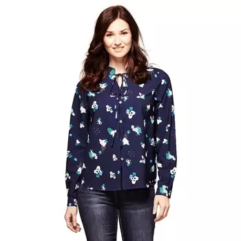 Рубашка с рисунком и воротником-поло