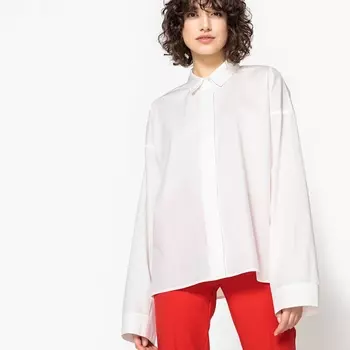 Рубашка свободного кроя с длинными рукавами