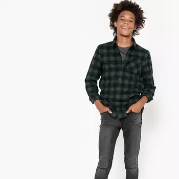 Рубашка в клетку, 10-16 лет