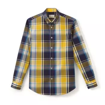 Рубашка в клетку стандартного покроя