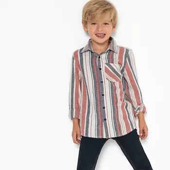 Рубашка в полоску, 3-12 лет