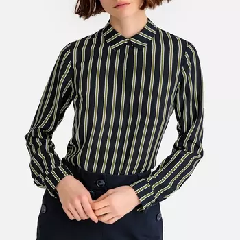 Рубашка в полоску с длинными рукавами