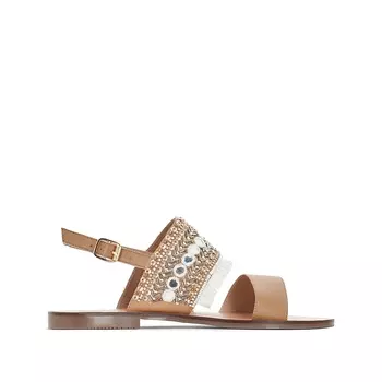 Сандалии кожаные