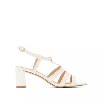 Сандалии однотонные лакированные