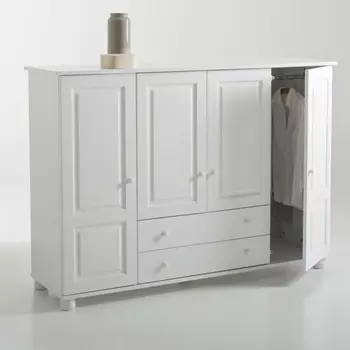 Шкаф из массива сосны Redmond для вешалок и белья.