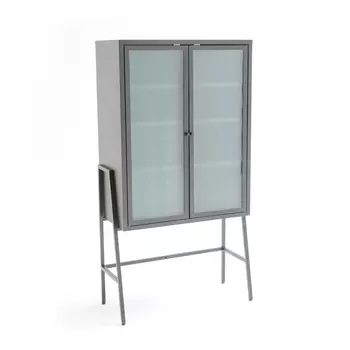 Шкаф остекленный в индустриальном стиле PODA