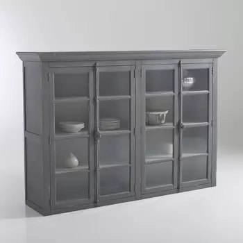 Шкаф посудный 4-дверный с патиной Eulali