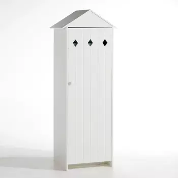 Шкаф с 1 дверцей из лакированного МДФ, Noa