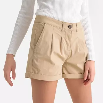 Шорты-чино с защипами