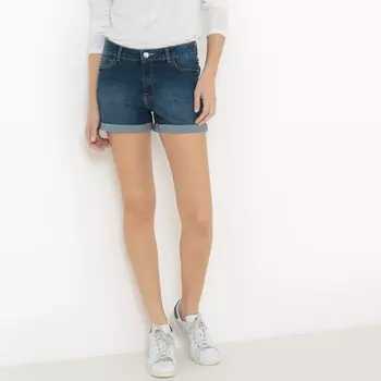 Шорты джинсовые с отворотами