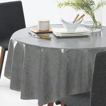 Скатерть с эффектом тканого полотна из ПВХ