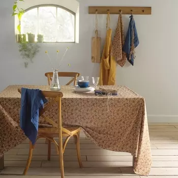Скатерть с принтом из стиранного хлопка и льна LONIE