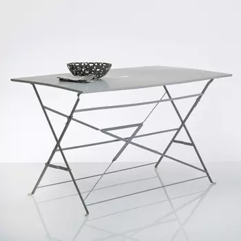 Стол складной прямоугольной формы из металла OZEVAN