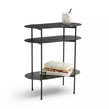 Столик ночной из металла с 3 столешницами OBLONE