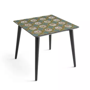Столик журнальный квадратный со столешницей с рисунком NOMADO