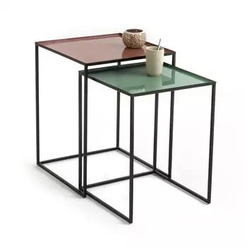 Столик журнальный квадратный TIVARA (комплект из 2 изделий)