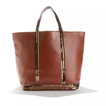 Сумка из гладкой кожи и блесток