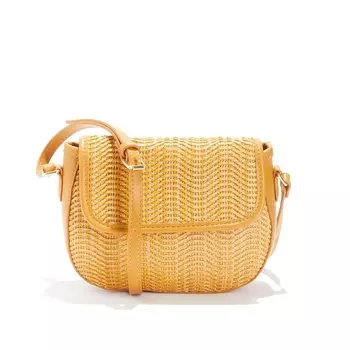 Сумка из материала под солому