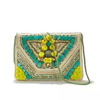 Сумка-клатч с отделкой бисером и вышивкой CUZCO WALLET