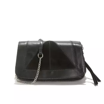 Сумка кожаная с плечевым ремешком из цепочки Brigita