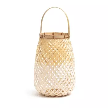 Светильник бамбуковый белый/натуральный CORDO