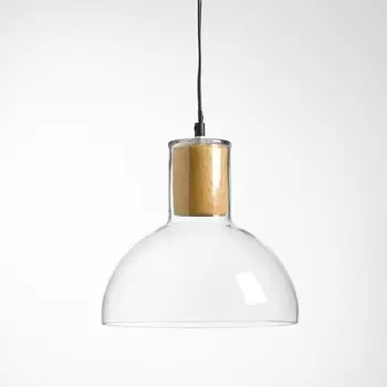 Светильник из стекла и дерева, Lizia