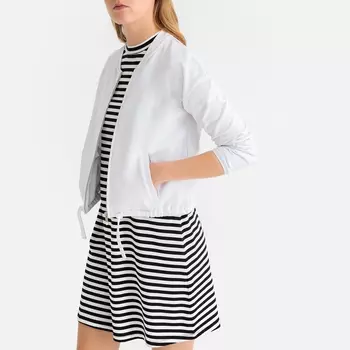 Свитшот на молнии с круглым вырезом