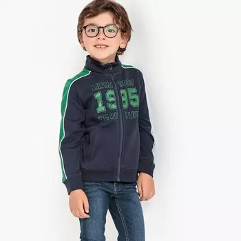 Свитшот на молнии с воротником-стойкой 3-12 лет