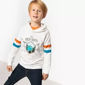 Свитшот с капюшоном, 3-12 лет