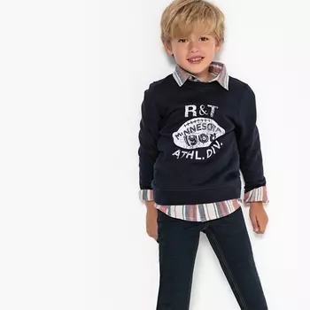 Свитшот с рисунком регби, 3-12 лет