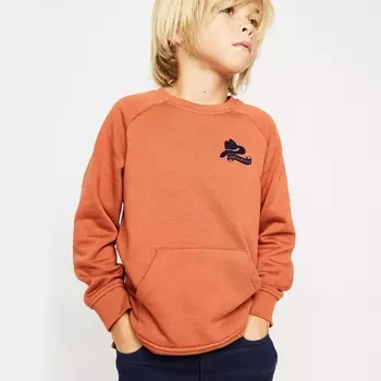 Свитшот с рисунком сзади, 3-12 лет