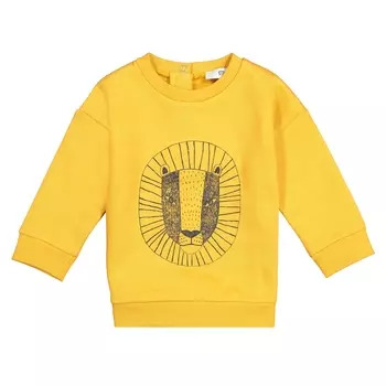 Свитшот с рисунком в виде головы льва, 1 мес. - 3 года