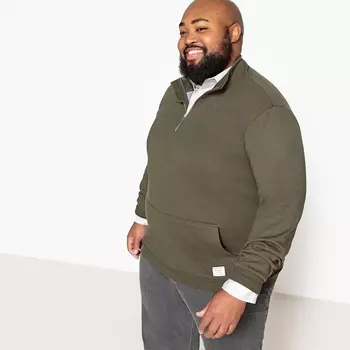 Свитшот с воротником-стойкой