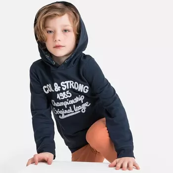 Свитшот спортивный с капюшоном из мольтона, 3-12 лет