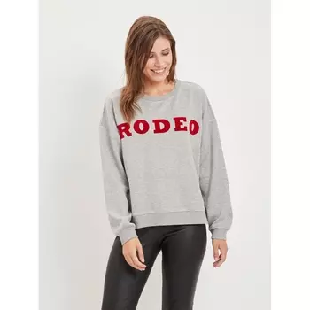 Свитшот свободного покроя с круглым вырезом