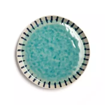 Тарелка плоская из керамики, покрытой глазурью, Asato