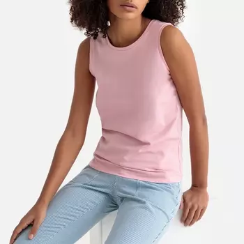 Топ 100% хлопка с круглым вырезом