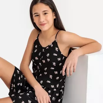 Топ короткий на тонких бретелях, 10-16 лет