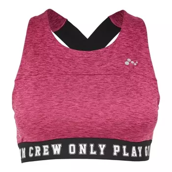 Топ на тонких бретелях с круглым вырезом